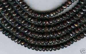 16 St Natural Faceted Rondelle Garnet Beads 8MM BIG  