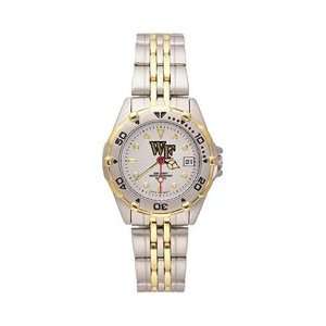  Wake Forest Demon Deacons Ladies Elite Watch W/Stainless Steel Band 