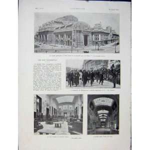  Milan Railway Station Building French Print 1931