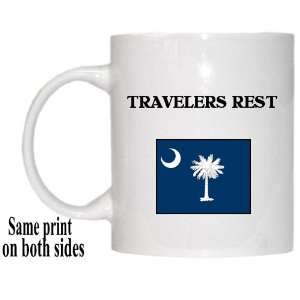  US State Flag   TRAVELERS REST, South Carolina (SC) Mug 