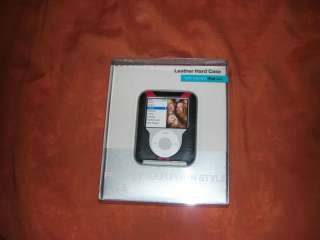 BELKIN Blk Leather Hard Case Skin Cover iPod Nano 3 Gen  