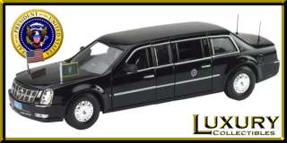 PRESIDENT OBAMA CADILLAC DTS PRESIDENTIAL LIMO DIECAST  
