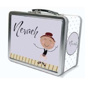    Brown Hair Tap Dancer Personalized Lunch Box