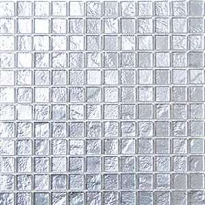  Mirage Tile Laser Glass Plain Mosaic 12 x 12 Platinum 