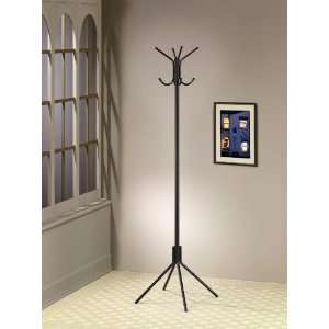  Metal Coat Rack Entryway Hall Stand With Four Hooks In Black Metal 