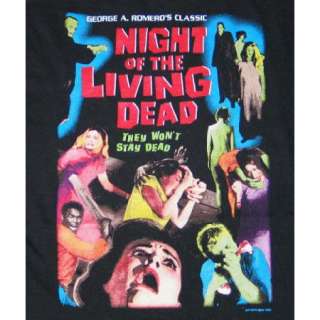 Night of the Living Dead Color Movie Poster T Shirt NEW  