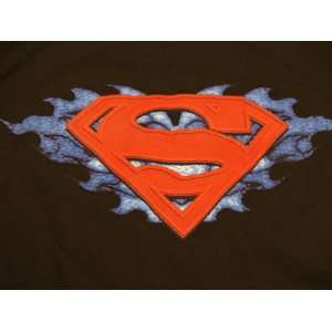  Superman Youth Boys Novelty T Shirt M LS (Sz Medium) Black 