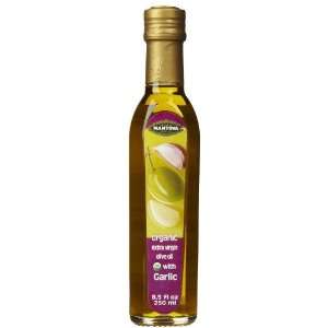 Mantova Garlic Organic Flavored Extra Virgin Olive Oil, Bottles, 8.5 
