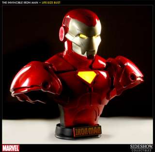 Sideshow Iron Man   Invincible Iron Man Life Size Bust Comic Ver 