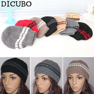   Stretchly Crochet Braided Beanies Beret Skull Hats 7 Colors  