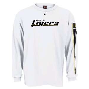 Nike Missouri Tigers White Speed Kills Long Sleeve T shirt  