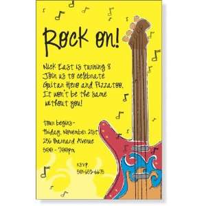  Get Down Guitar Invitation Musical Instruments