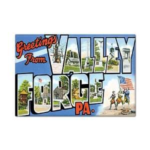  Greetings from Valley Forge Pennsylvania Fridge Magnet 