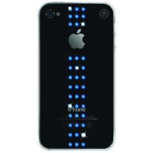  Bling My Thing Stripe Cover for iPhone 4   Capri Blue 