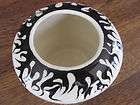 mark dudrow pottery harley black flames art deco pot expedited