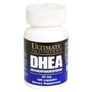 Ultimate Nutrition DHEA Dehydroepiandrosterone Capsules, 50 mg, 100 