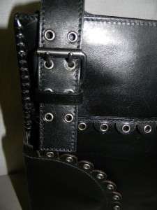 Yves Saint Laurent YSL Black Leather Handbag Purse Tote  