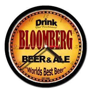  BLOOMBERG beer and ale cerveza wall clock 