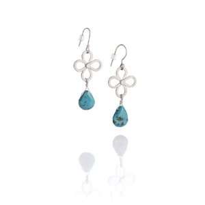  Blowing In The Wind Silver & Turquoise Earrings Bruria 