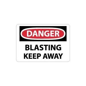    OSHA DANGER Blasting Keep Away Safety Sign