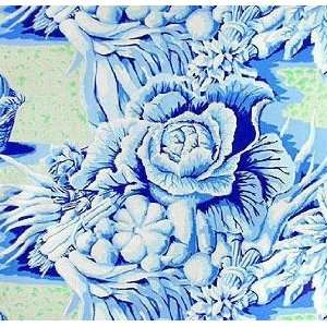  44 Wide Kaffe Fassett Harvest Toile Blue Fabric By The 