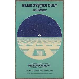  Journey Blue Oyster Cult Oregon Concert Poster 1975