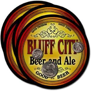  Bluff City, KS Beer & Ale Coasters   4pk 