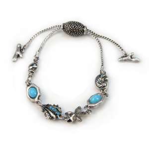  Seashell Turquoise String Fashion Bracelet Jewelry