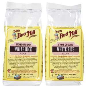 Bobs Red Mill White Rice Flour, 24 oz, 2 pk  Grocery 