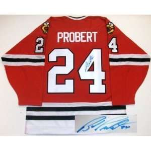 Bob Probert Autographed Jersey   Proof Coa  Sports 