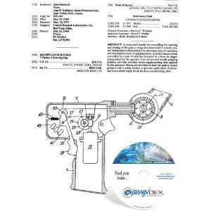  NEW Patent CD for MANIPULATOR HANDLE 