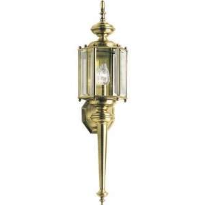   Incandescent Outdoor Lantern Torch in Antique Brass
