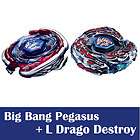BeyBlade 4D Big Bang Pegasus BB105 + L Drago Destroy BB