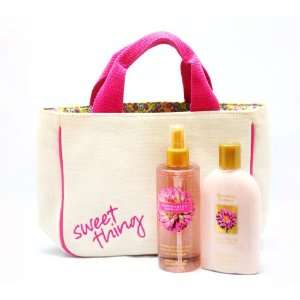   Blossoming Romance Refreshing Body Mist, Body Lotion and Cosmetic Bag