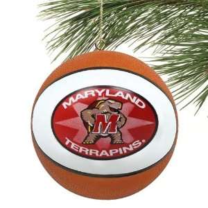   Maryland Terrapins Mini Replica Basketball Ornament