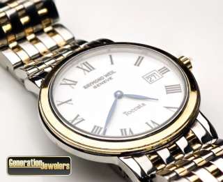 Classic Raymond Weil Two Tone Stainless Steel Mens Womens Watch Unisex 