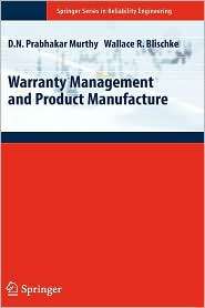 Warranty Management And Product Manufacture, (1852339330), D. N 