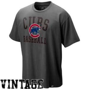  Mens Chicago Cubs Navy Blue SouthPaw Washed Graphic Tshirt 