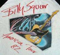 BILLY SQUIER Vintage Concert SHIRT 80s TOUR T RAGLAN Jersey RARE 