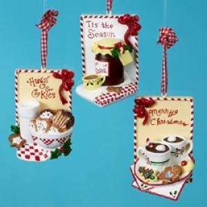   ASSORTED COOKIES, COCOA & MILK   Christmas Ornament
