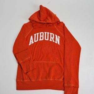 Auburn Hooded Sweatshirt   Ladies Hoody By League   Orange 