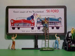 1956 Ford T Bird & Fairlane Cars Billboard O 1/43 Car  