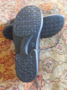 New BIRKENSTOCK Footprints Black Leather Mary Jane Size 38 (7   7.5 