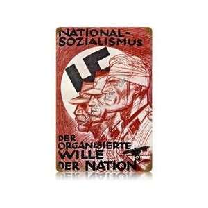  National Socialism Vintaged Metal Sign