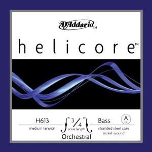  DAddario Helicore Orchestral Bass Single A String, 3/4 