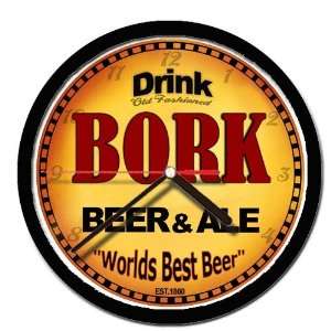  BORK beer and ale cerveza wall clock 