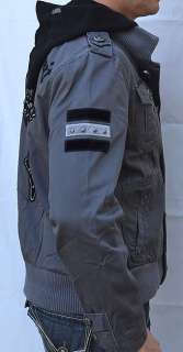 REBEL SPIRIT Mens Military Style Long Sleeve Jacket NEW BJK100353 