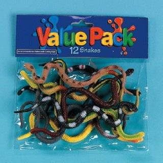 Vinyl Realistic Snakes (12 ct) by Fun Express