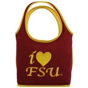  Florida State Seminoles (FSU) Terry Cloth Heart Handbag 