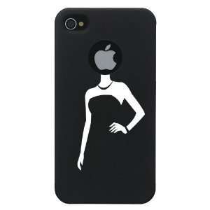  Gogo Lady Design Slim Fit Case in Black for iPhone 4 / 4S 